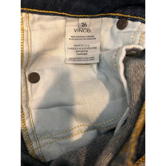 Vince Dark Blue Jeans Women’s Size 26 - Picture 6 of 6